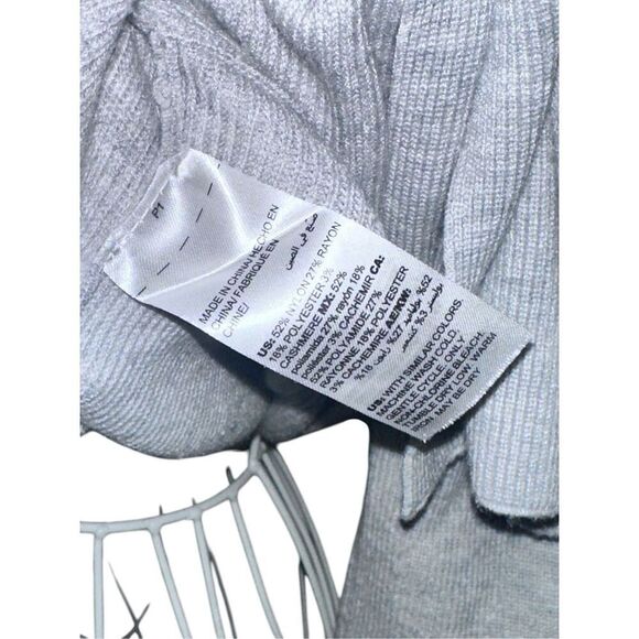 STUNNING CHICO'S Woman's Sweater W/ Tie At Bottom Gray Crew Neck Retail $109 Si - Picture 6 of 11